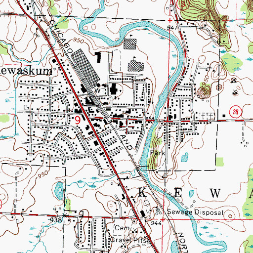 Topographic Map of Holy Trinity Catholic School, WI