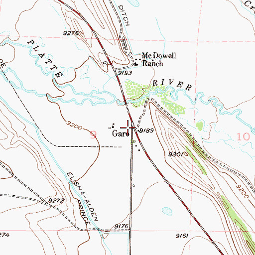 Topographic Map of Garo, CO