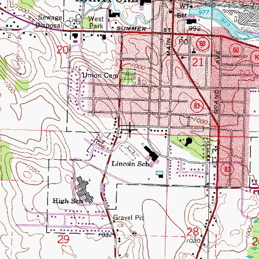 Topographic Map of Redeemer Lutheran Church, WI
