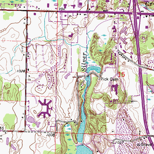 Topographic Map of Ridge Run County Park, WI