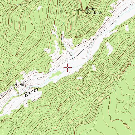 Topographic Map of Trail Creek, CO