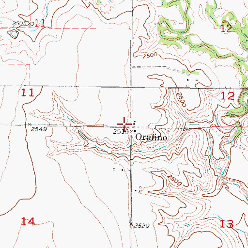 Topographic Map of Orafino Post Office (historical), NE