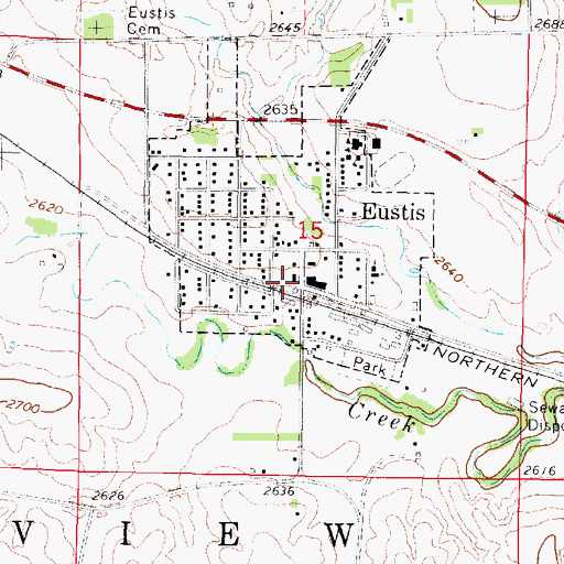 Topographic Map of Plum Creek Medical Group, NE