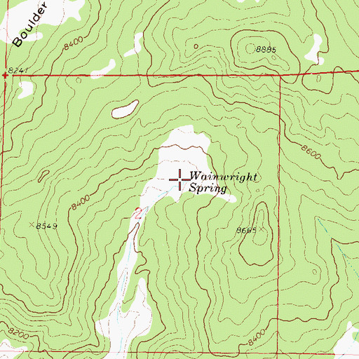 Topographic Map of Wainwright Spring, CO