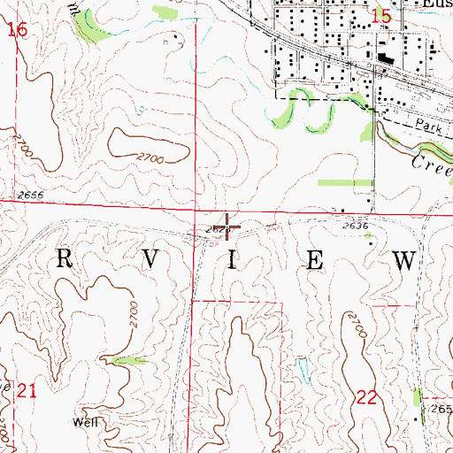 Topographic Map of Township of Fairview, NE