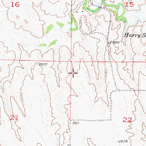 Topographic Map of Township of Garfield, NE