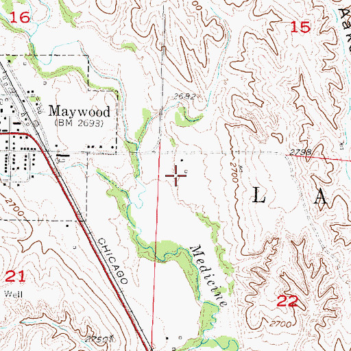 Topographic Map of Township of Laird East, NE