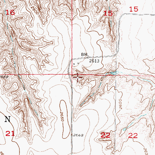 Topographic Map of Township of Sherman, NE