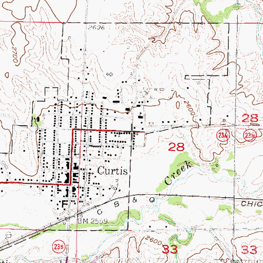 Topographic Map of Berean Fundamental Church, NE