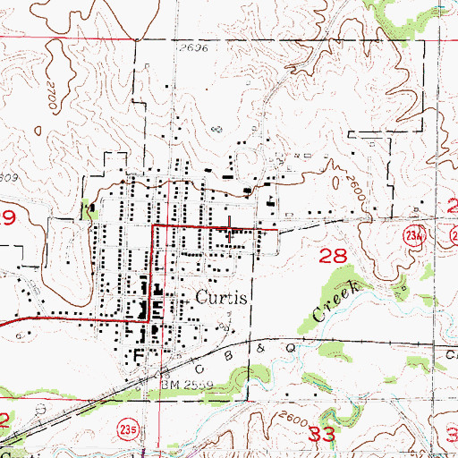 Topographic Map of Saint James Catholic Church, NE