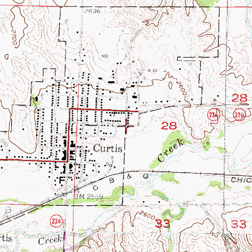 Topographic Map of Baha'i Faith, NE