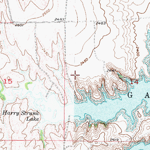Topographic Map of Medicine Creek Reservoir State Recreation Area, NE