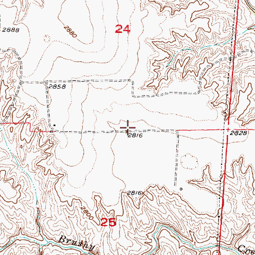 Topographic Map of Easton School (historical), NE
