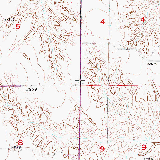 Topographic Map of Artley School (historical), NE