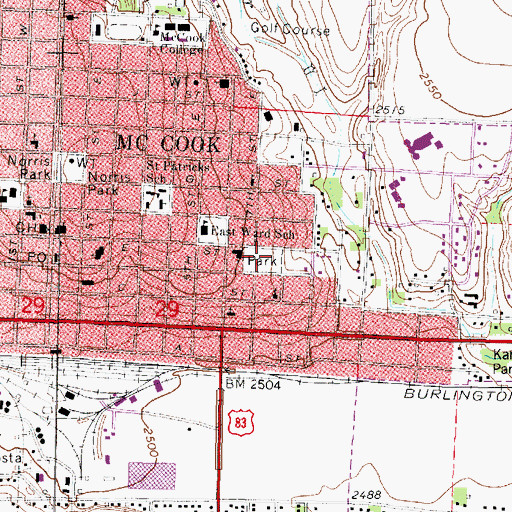 Topographic Map of Felling Field, NE