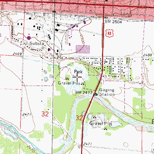 Topographic Map of Burnett Park, NE