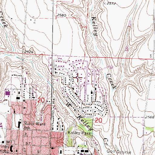Topographic Map of The Church of Jesus Christ of Latter Day Saints, NE