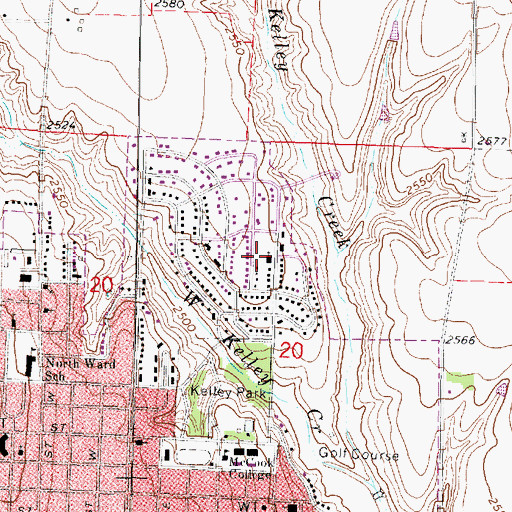 Topographic Map of Our Saviors Lutheran Church, NE