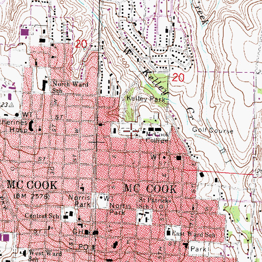 Topographic Map of Wigwam Student Center, NE