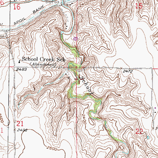 Topographic Map of Township of Indianola, NE