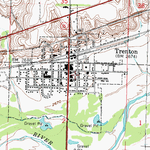 Topographic Map of Hitchcock County Museum, NE