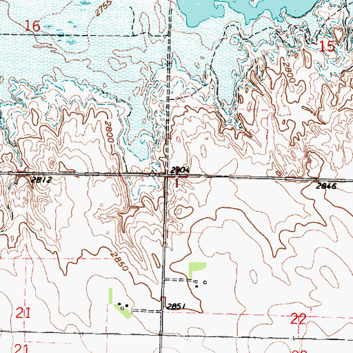 Topographic Map of Township of Pleasant View, NE
