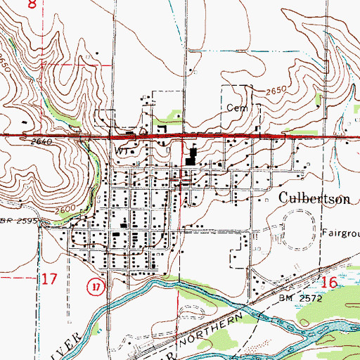 Topographic Map of Saint Johns Lutheran Church, NE