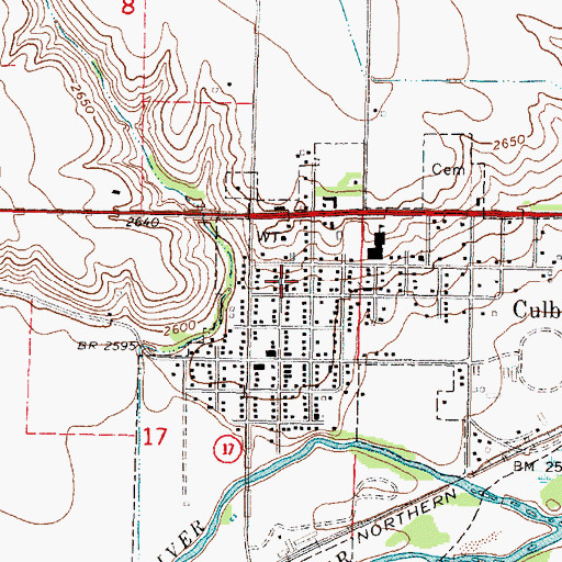 Topographic Map of United Methodist Church, NE