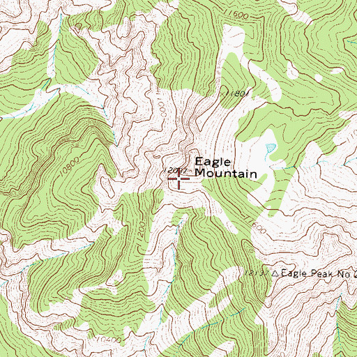 Topographic Map of Eagle Mountain, CO