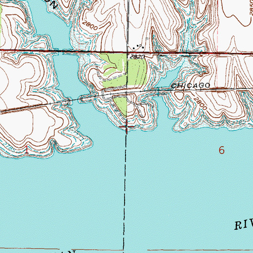 Topographic Map of Macklin Bay Campground, NE