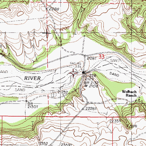 Topographic Map of Norden Chute, NE