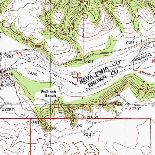 Topographic Map of North River Trail, NE
