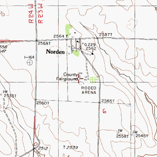 Topographic Map of Keya Paha County Fairground, NE