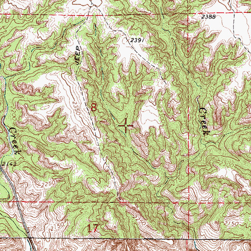 Topographic Map of Thomas Creek State Wildlife Management Area, NE