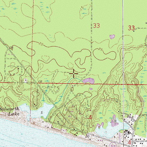 Topographic Map of Crystal Spring, FL