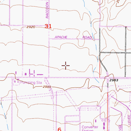 Topographic Map of Adelanto Correctional Facility, CA