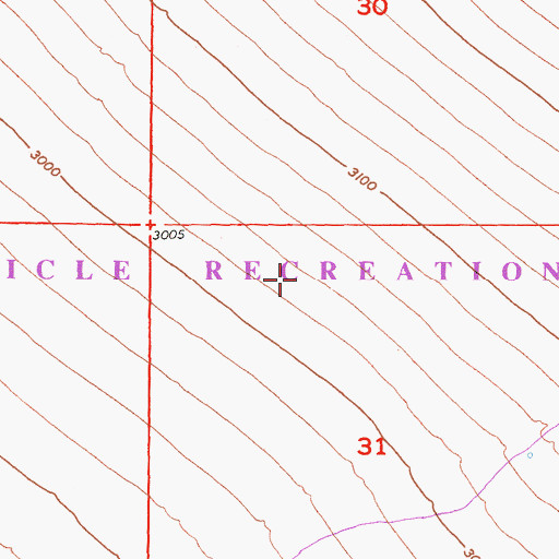 Topographic Map of El Mirage Off Highway Vehicle Recreation Area, CA