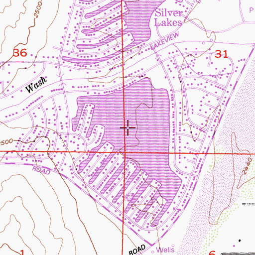 Topographic Map of South Lake, CA