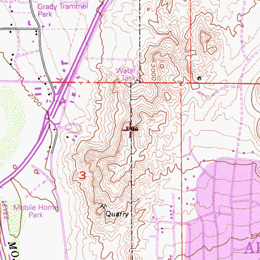 Topographic Map of Eldridge Ridge, CA