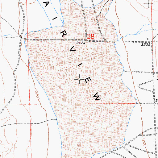 Topographic Map of Fairview Dry Lake, CA