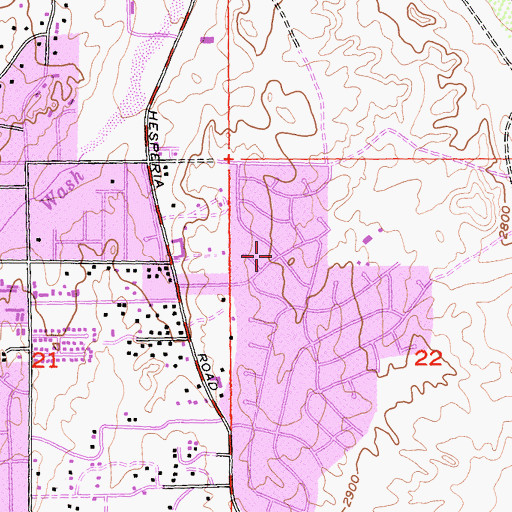 Topographic Map of Greentree East, CA