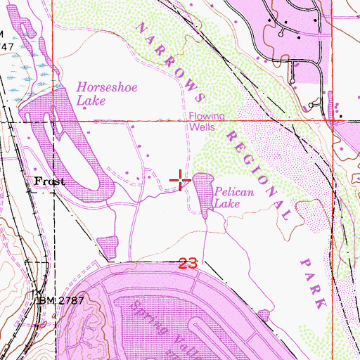 Topographic Map of Pelican Lake, CA