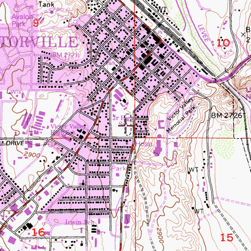 Topographic Map of United Pentecostal Church, CA