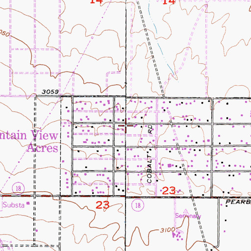 Topographic Map of Victor Valley Baptist Church, CA