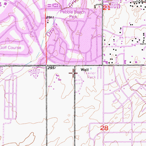 Topographic Map of Victorville Post Office, CA