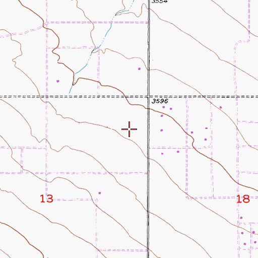 Topographic Map of Baldy Mesa Elementary School, CA