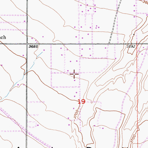 Topographic Map of Golden Valley Acres, CA