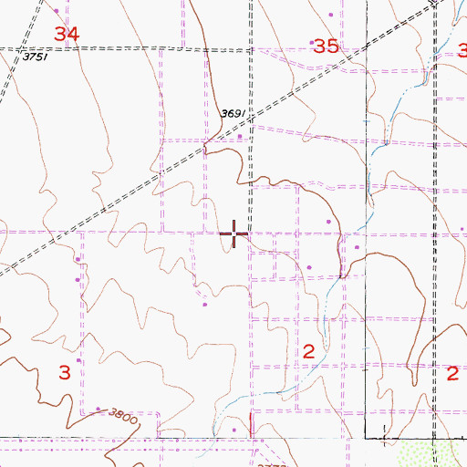 Topographic Map of Oak Hills, CA