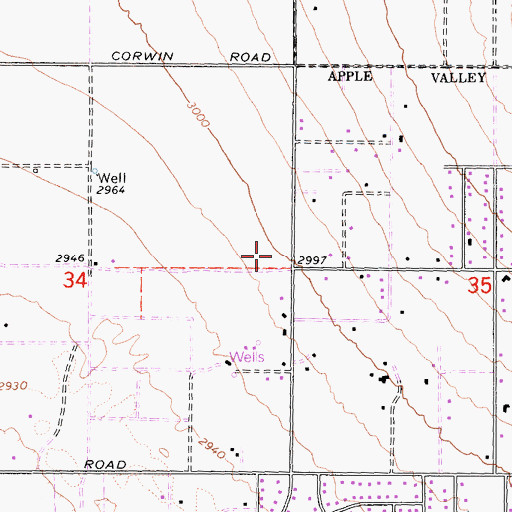Topographic Map of Virginia Park, CA