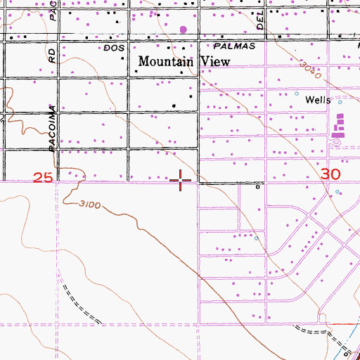 Topographic Map of Adat Elohim Chai'im Church, CA